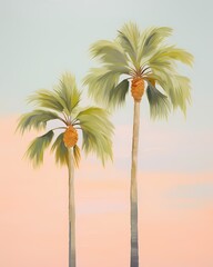 Obraz premium background with palm trees