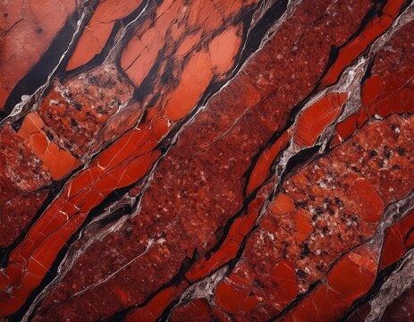 red quartz stone slab faux rock slate texture abstract seamless pattern background