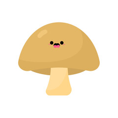 mushroom on a white background mascot