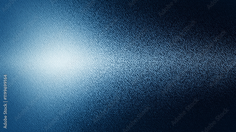 Poster abstract blue denim texture background with spotlight and shadow, featuring a dark gradient effect. 