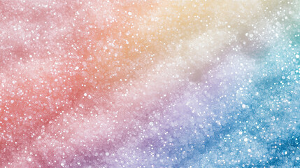 Fototapeta premium Layers of pastel-hued glitter create a dreamy, soft background blending colors in a mesmerizing way