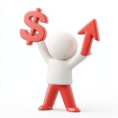 Successful business growth representation.