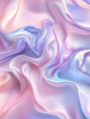Obraz premium Swirls of pastel tones create a dreamlike pearlescent pattern on smooth fabric