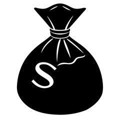 Money Sack Illustration Clipart - Vector Elements in SVG, EPS, AI Formats