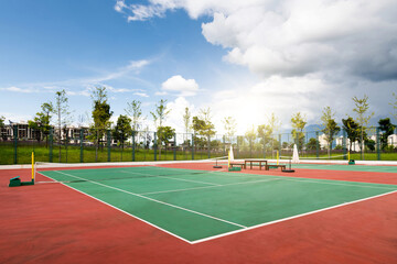 Naklejka premium Background of empty tennis court