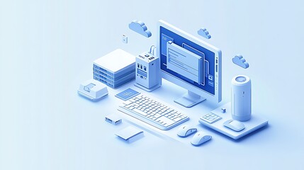 Creative home office setup modern digital workspace for designers