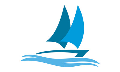 sailing ship logo design