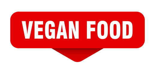 vegan food sticker. vegan food sign on transparent background