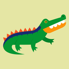 alligator cartoon vector