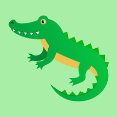 alligator cartoon vector