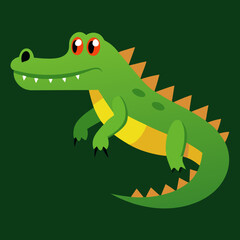 Obraz premium alligator cartoon vector