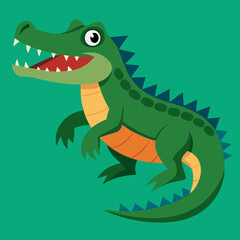 alligator cartoon vector