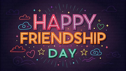 Fototapeta premium happy friendship day 2025
