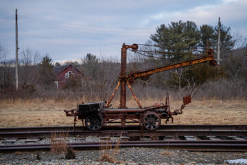 Antique train equipment