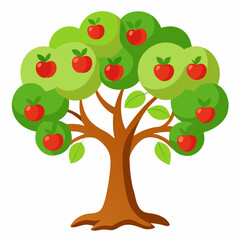 vector apple tree