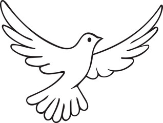 Bird Doodle png Hand drawn sketch of sparrow, dove, parrot, and pigeon in a minimalist, monochrome outline. Symbolizing freedom, flight, and wildlife, perfect for logos, emblems, icon creative designs