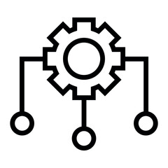 system integration vector icon