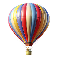 Naklejka premium Air balloon isolated on transparent background 