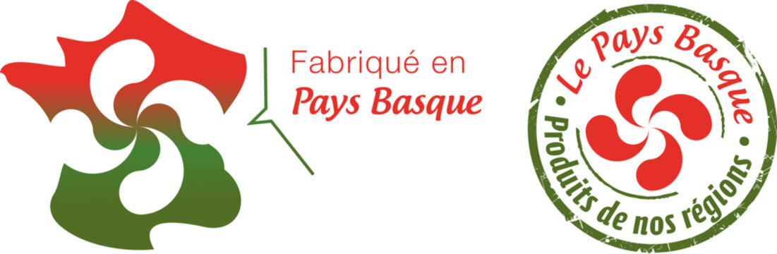 Logo fabriqu&eacute; en Pays Basque, Euskal Herria, produits de nos r&eacute;gions