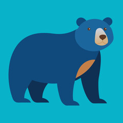 vector illustration of a bear