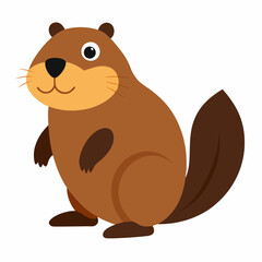 beaver cartoon vector