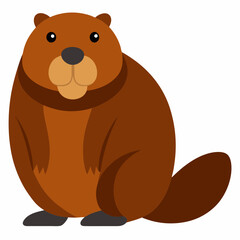 beaver cartoon vector