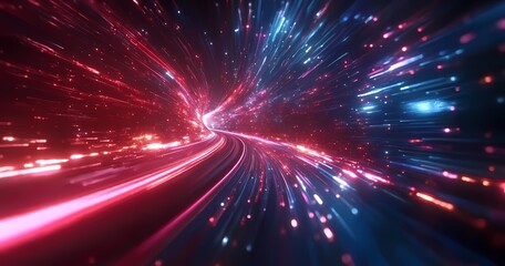 Naklejka premium tunnel of light