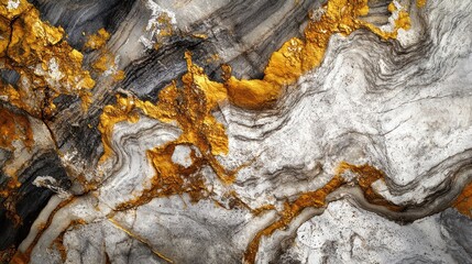 Obraz premium Stunning stone with golden veins