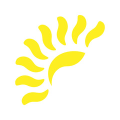Sun icon design template