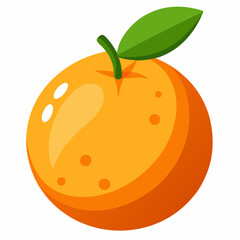 orange fruit vector illustration clementine