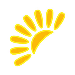 Sun icon design template