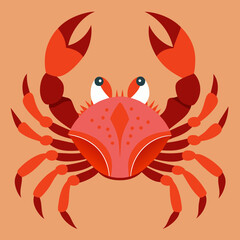 vector illustration of crab