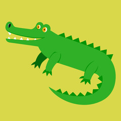crocodile cartoon vector