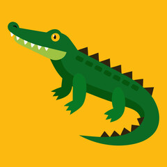 crocodile cartoon vector