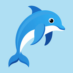dolphin isolated on white