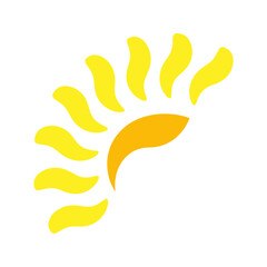Sun icon design template