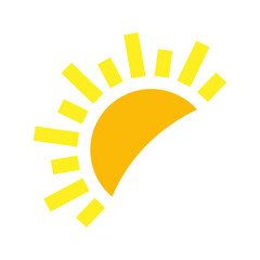 Sun icon design template