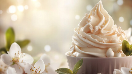 Vanilla Ice Cream, advertising photo