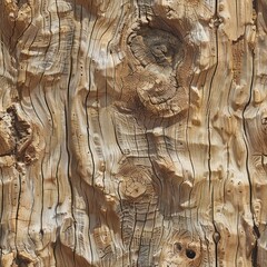 Close-Up of Natural Tree Trunk with Textured Wood Grain By Generated AI