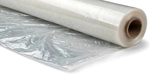 vector illustration. texture transparent stretched film polyethylene. vector design element graphic rumpled plastic warp