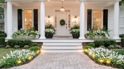 Fototapeta premium Front entrance photography elegant curb appeal