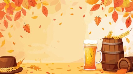 Oktoberfest German Beer Festival Vertical Banner Template