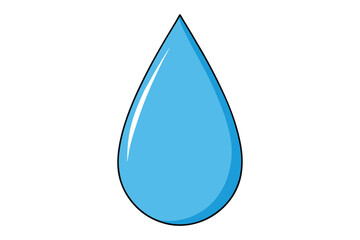 drop water vector illustration on white background