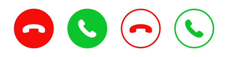 Phone icon set. Vector illustration.