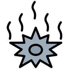 Vaporize Outline Color Icon