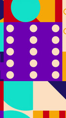 Bauhaus Style Abstract Background