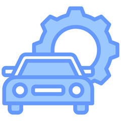 Obraz premium Automotive Blue Icon