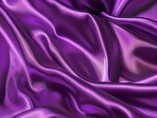 Obraz premium Elegant purple silk fabric with a shimmering texture and flowing drape.