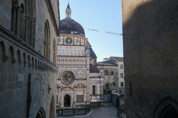 Fototapeta premium Colleoni Chapel in Bergamo Alta panoramic view