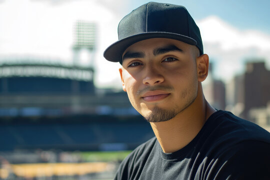 Man in baseball cap